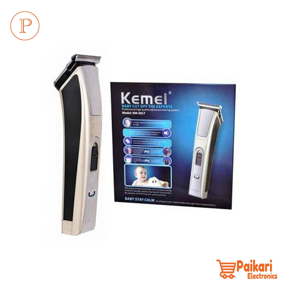 Kemei km 5017 Electric Barber Full Metal Housing Pro Hair Trimmer