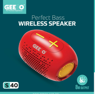 Geeoo S40 8 Watt Perfect Bass Wireless Speaker
