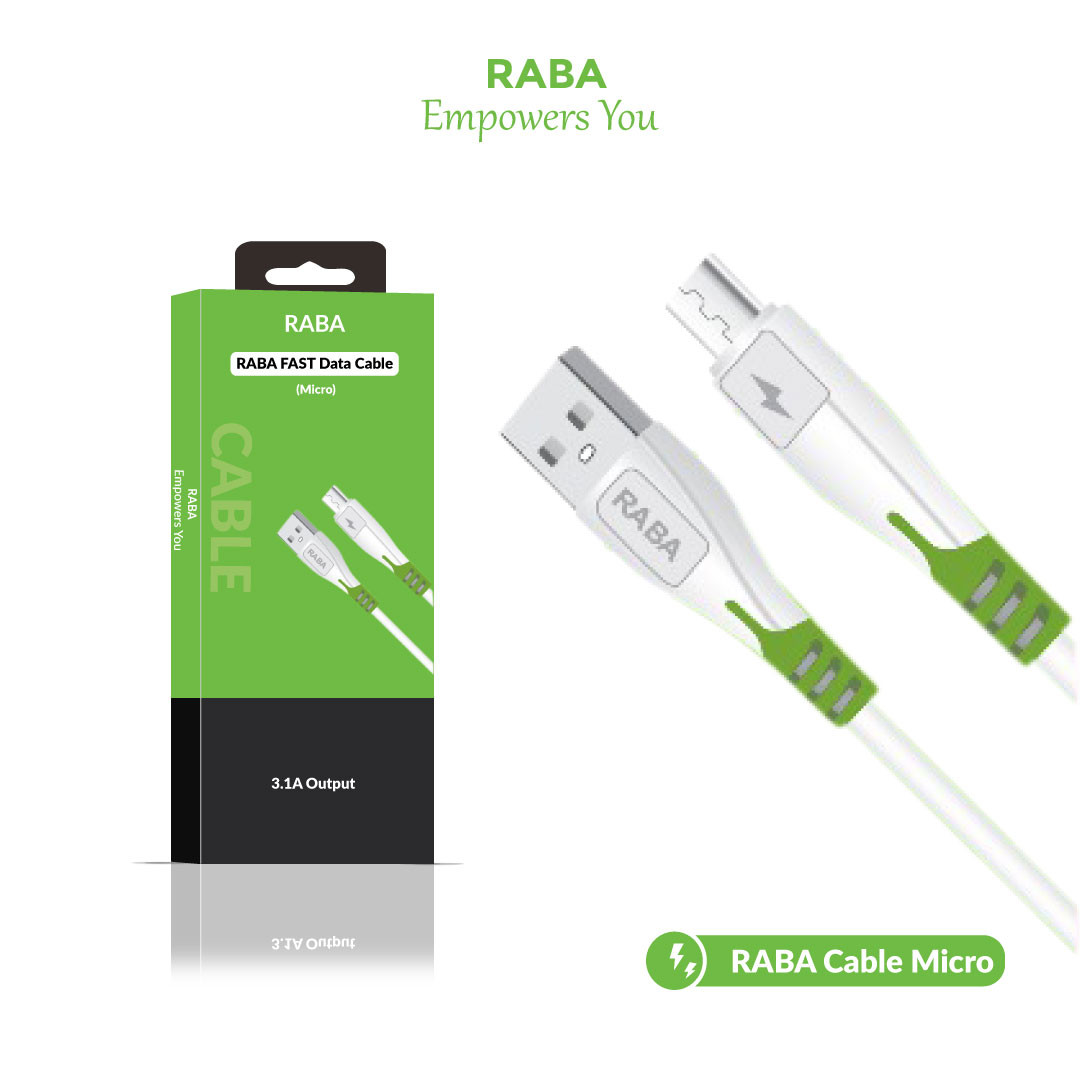 Fast RABA Cable Micro( ফাস্ট চার্জিং শো করে)