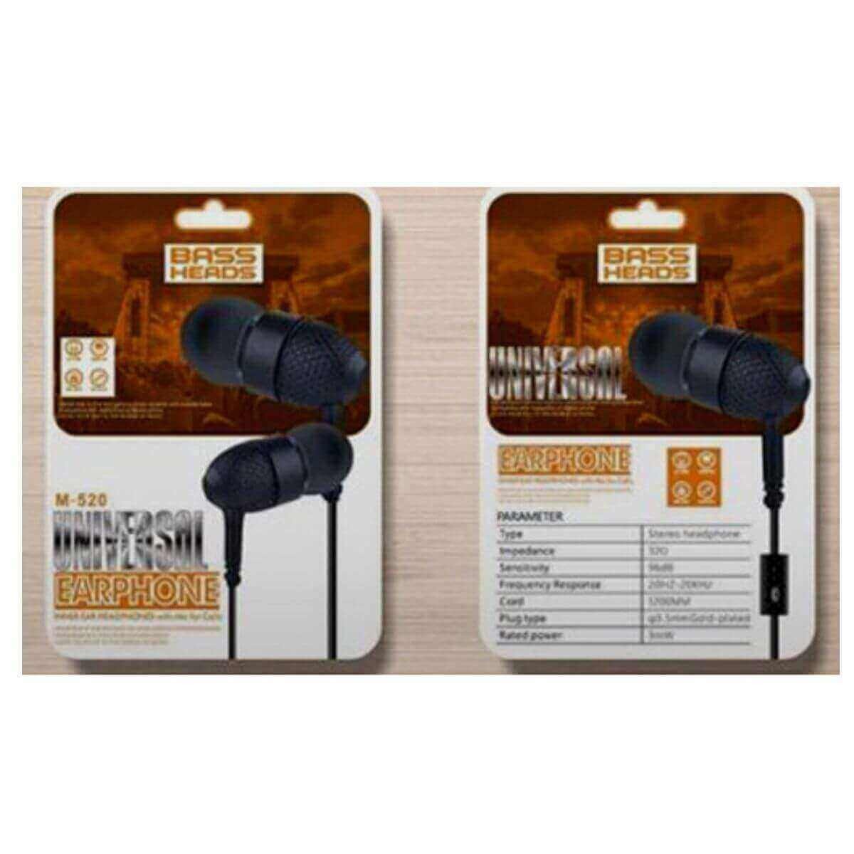 M520/310 Pata Earphone Black & White