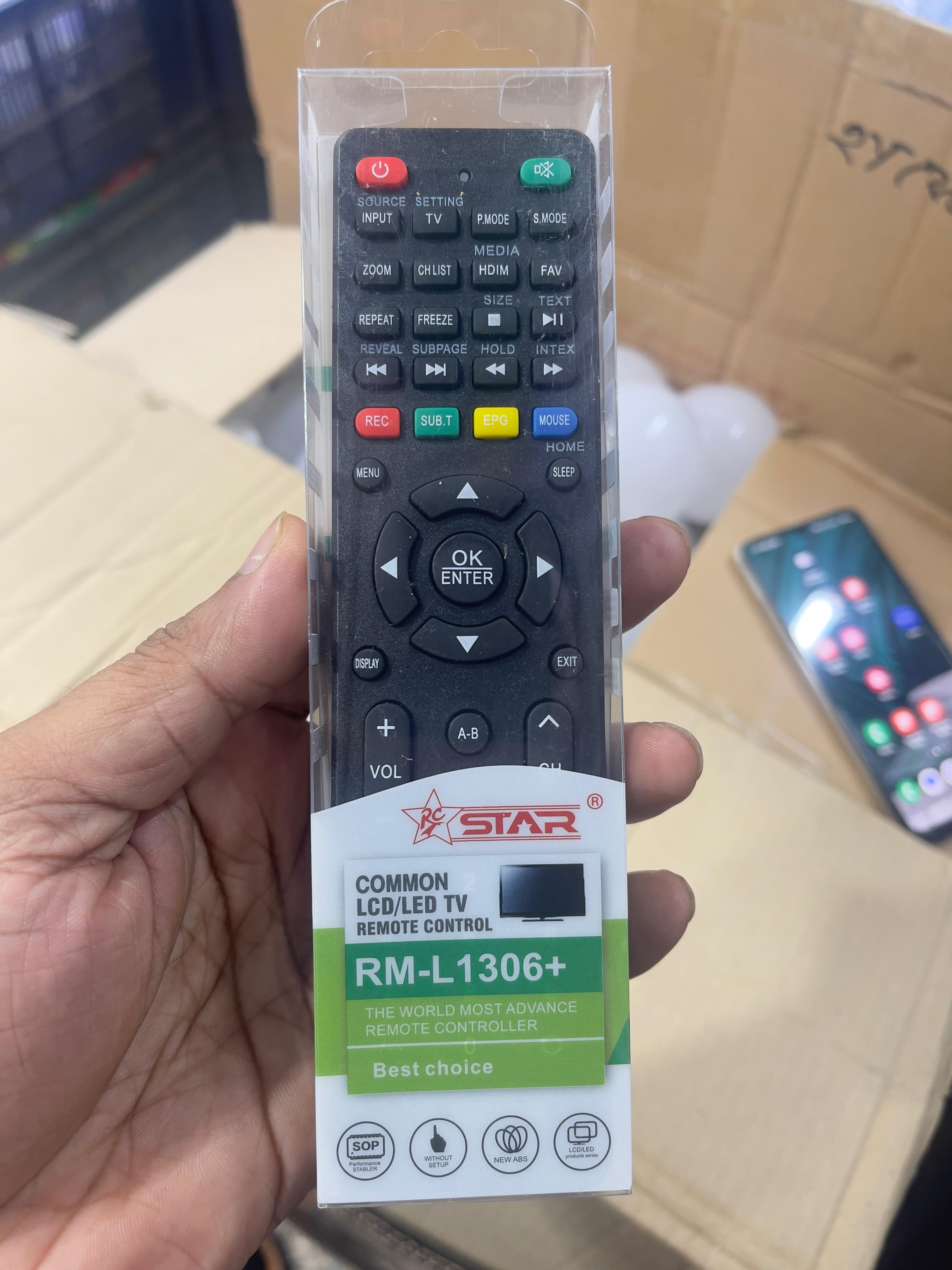 COMMON LCD LED TV REMOTE RM-L1306+