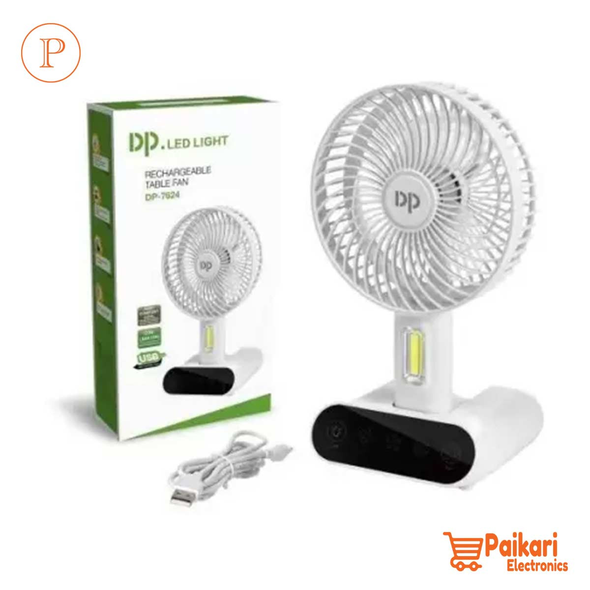 Dp-7624 Rechargeable mini table fan (3000MAH)
