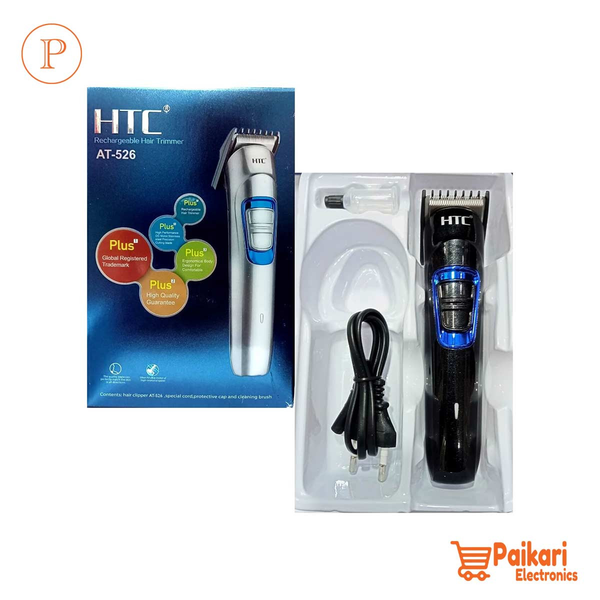 HTC AT 526 Rechargeable Hair Cutter Trimmer
