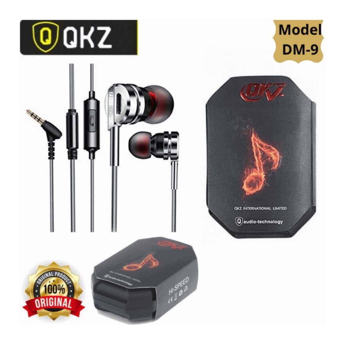 QKZ DM9 Earphone Black dm 9{Copy}