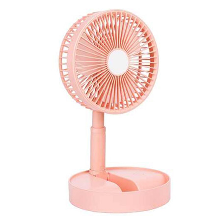 JOYKALY YG-737 Rechargeable AC/DC Multiple Modes Foldable Table Fan With Light