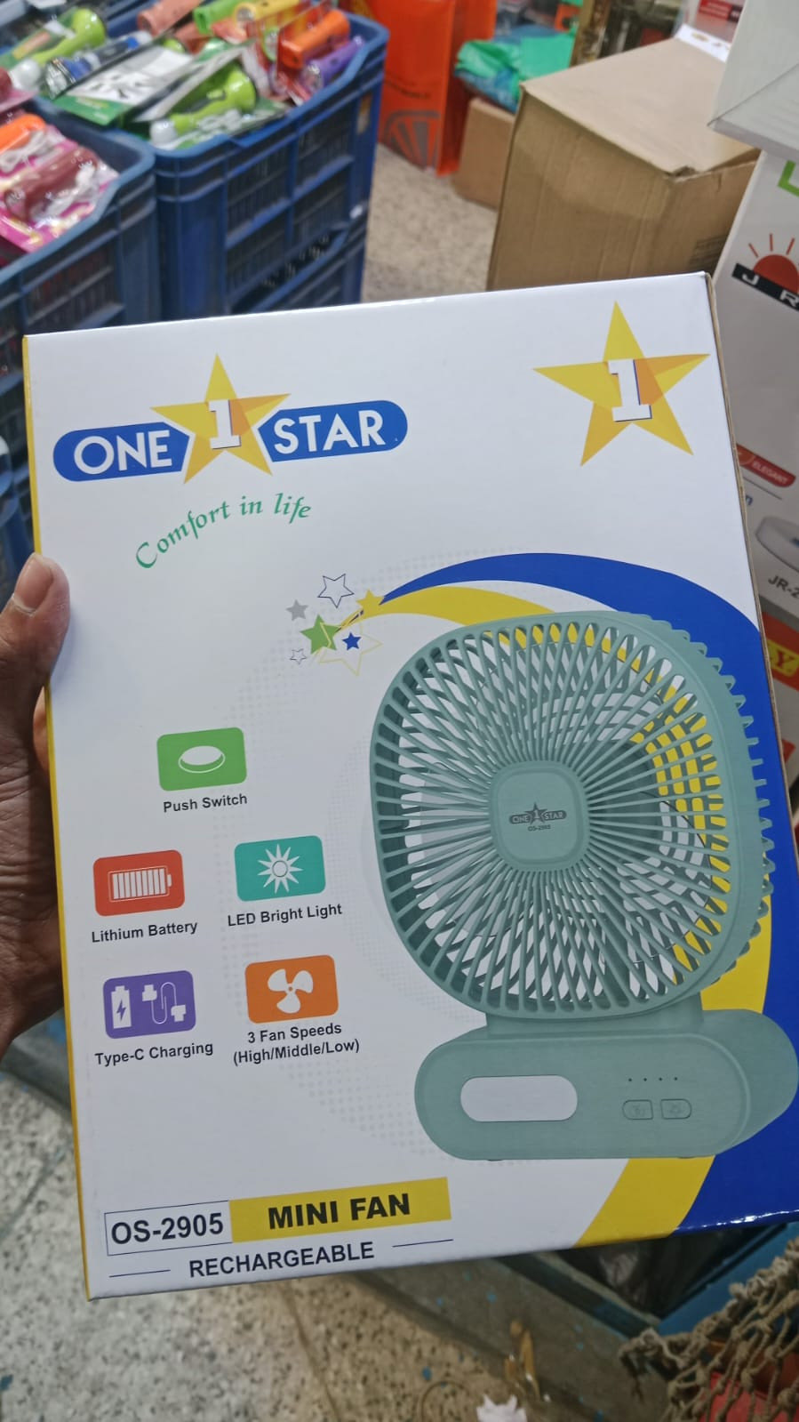 OS2905 Mini Rechargeable Fan