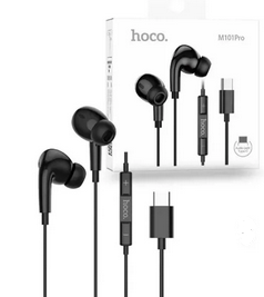 Hoco M101 Pro Crystal sound Type-C wire-controlled digital earphones with microphone 