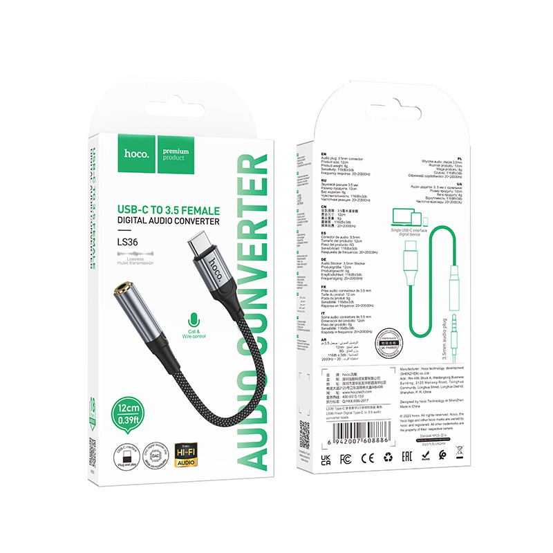 LS36 Fresh Digital Type-C to 3.5 audio converter