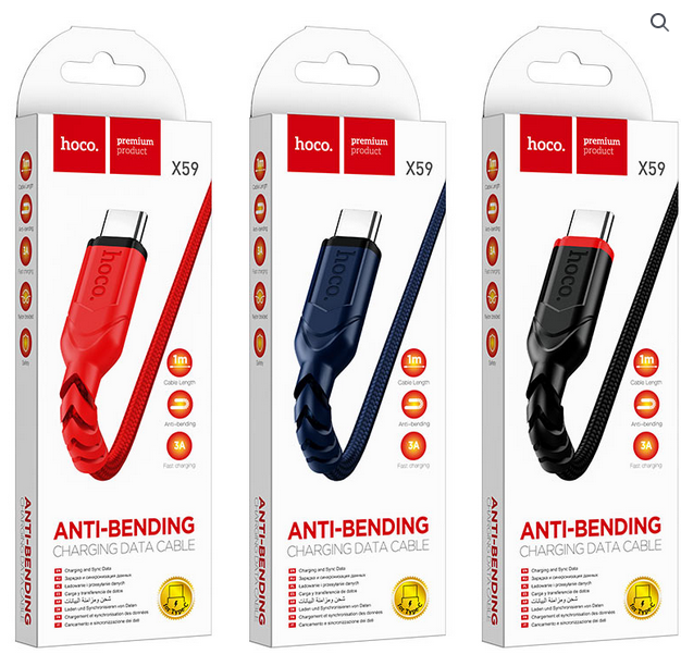 Hoco X59 Victory charging data cable for Type-C 