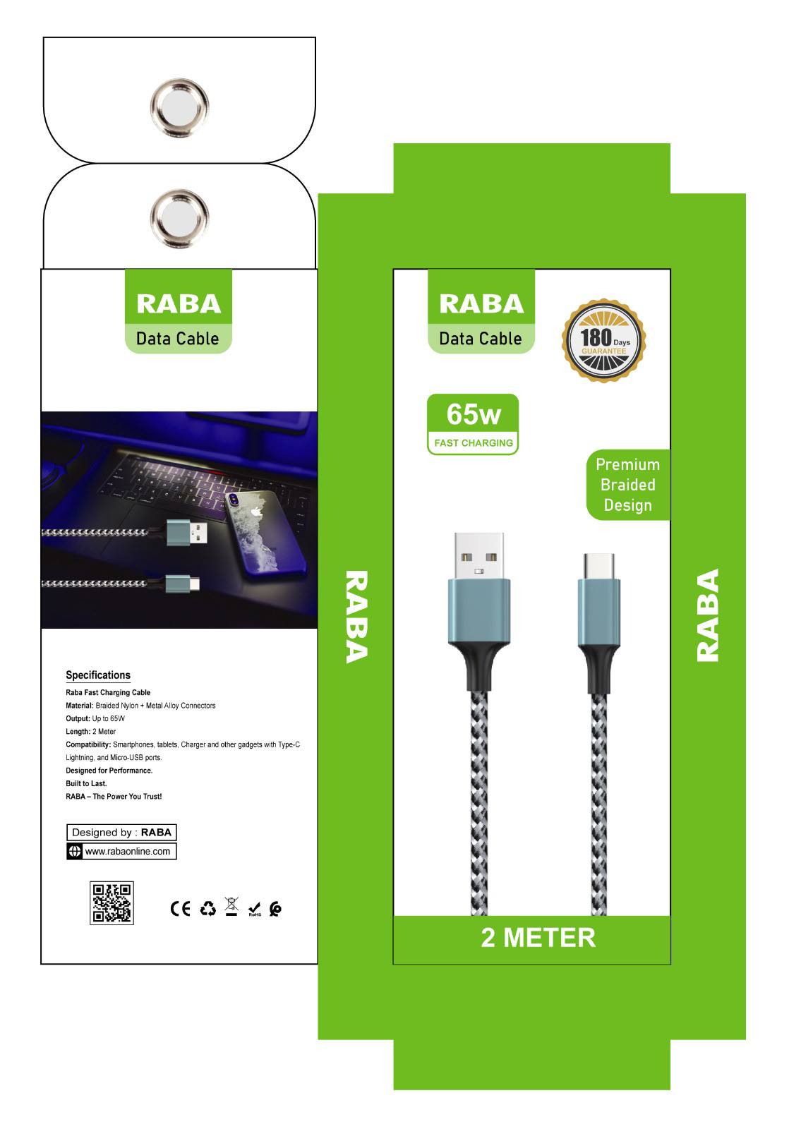RABA 2 Meter Fast Data Cable 