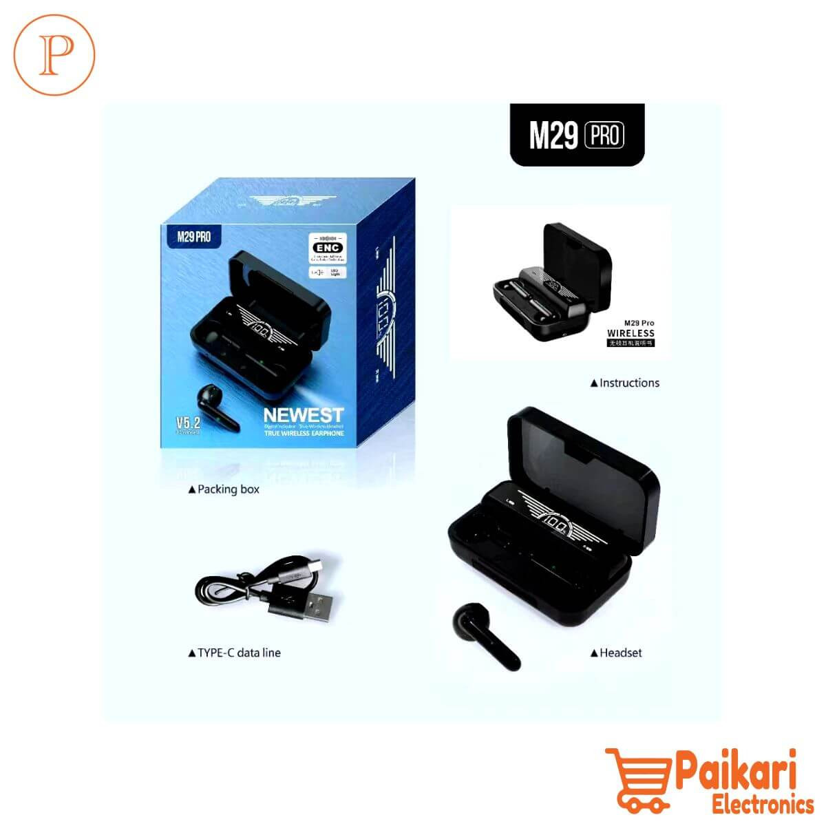 M29 pro Bluetooth Earbud TWS 