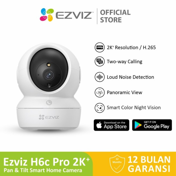 Ezviz H6c Pro 4MP 2K+ Wi-Fi IP Camera CCTV Indoor