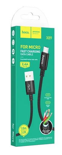 Hoco X89 Wind charging data cable Micro(unpackaged)