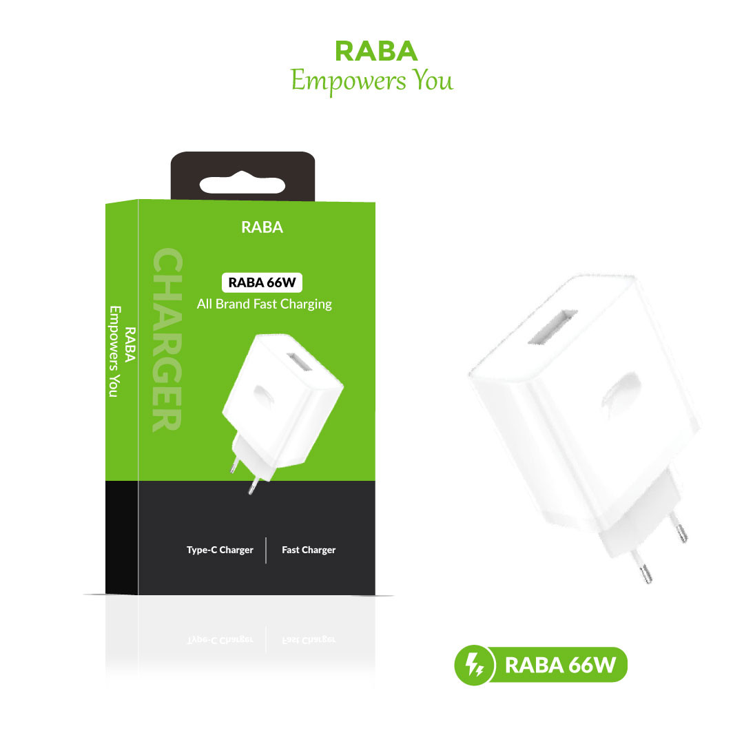 RABA 66Watt All Brand Fast Charging Show Charger