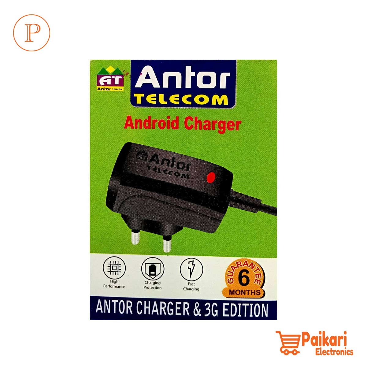 Antor 10Watt Button Phone Micro Travel Charger	