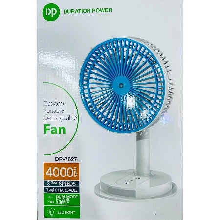 DP-7627 desktop portable rechargeable fan(4000MAH))