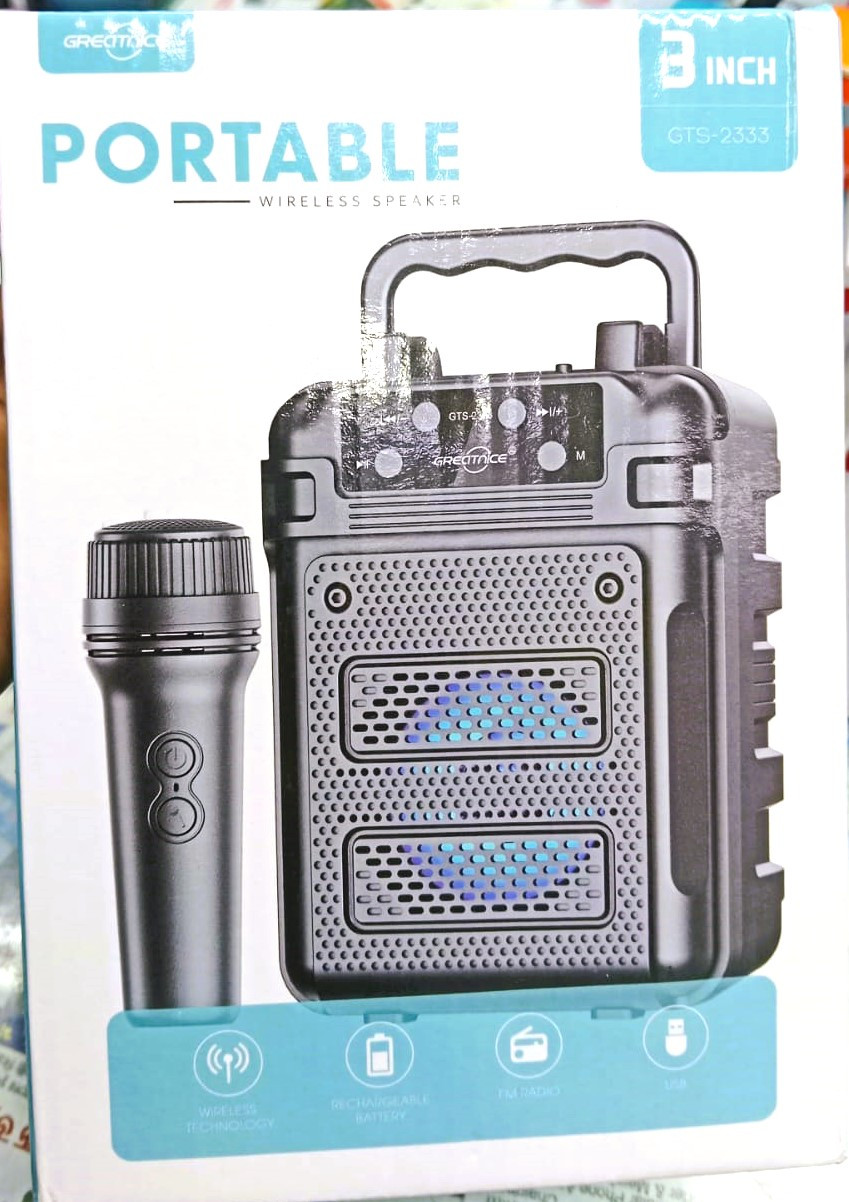 KTS 2333 Colorful Karaoke Sound System Single Speaker