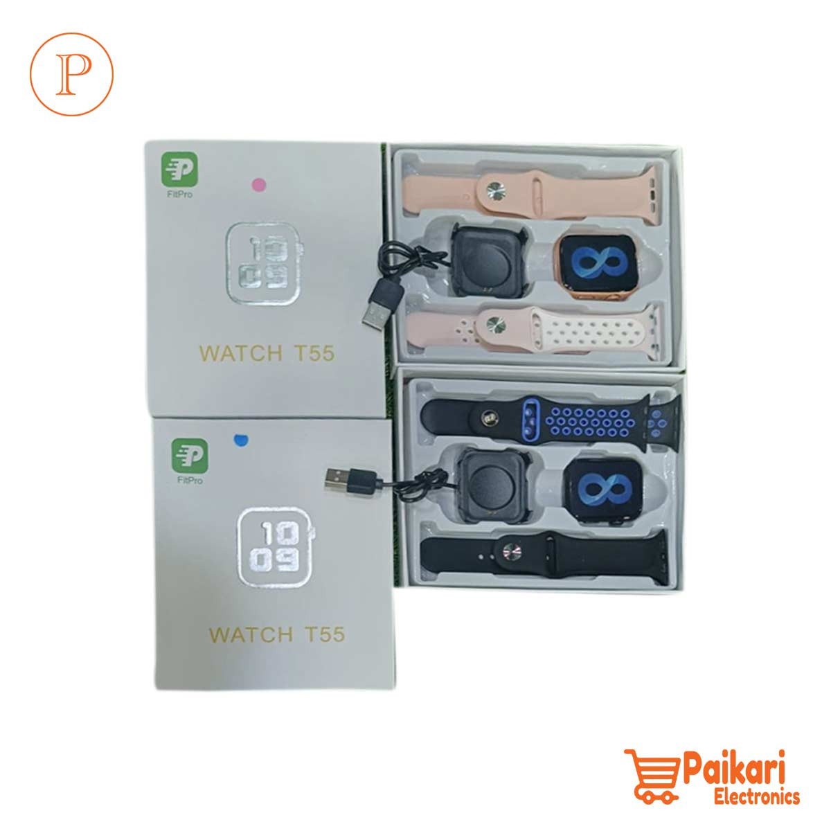 T55 Smart Watch Double Straps
