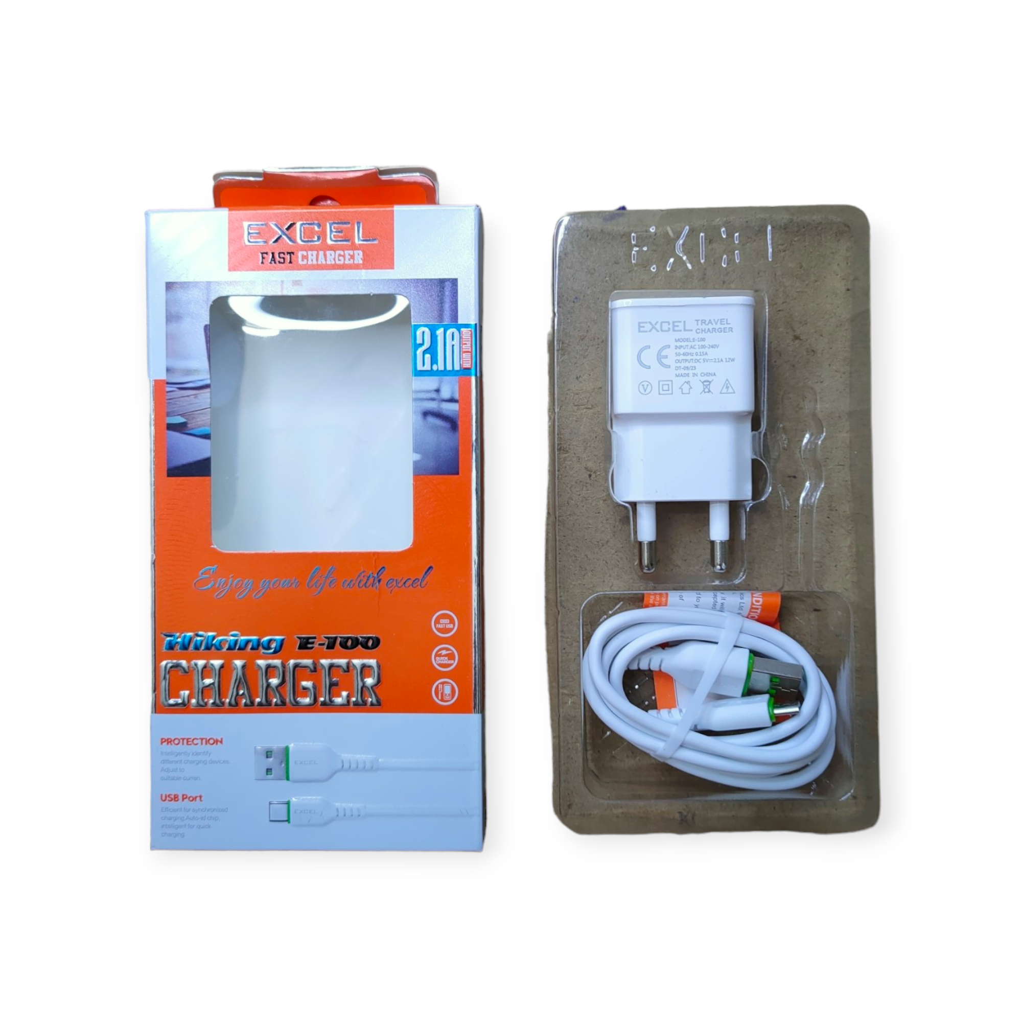 Excel 2.1A E100 12watt Micro Fast Charger