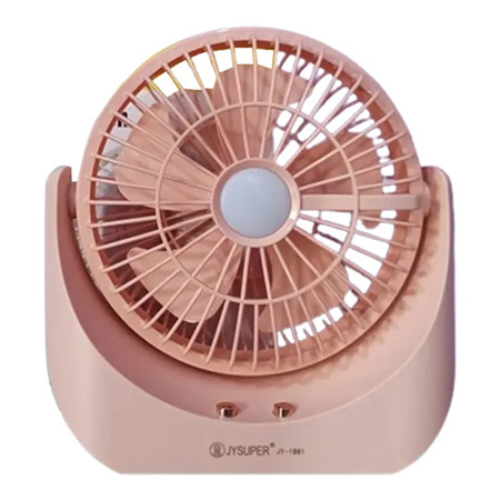  JYSUPER JY-1881 Rechargeable Movable Portable 8'' Desk Fan With LED Lamp