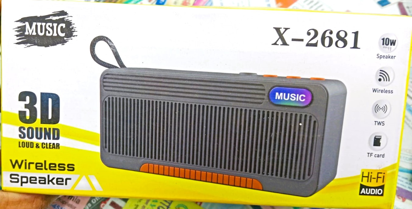 Portable Mini Speaker X-2681 Wireless with Bluetooth FM