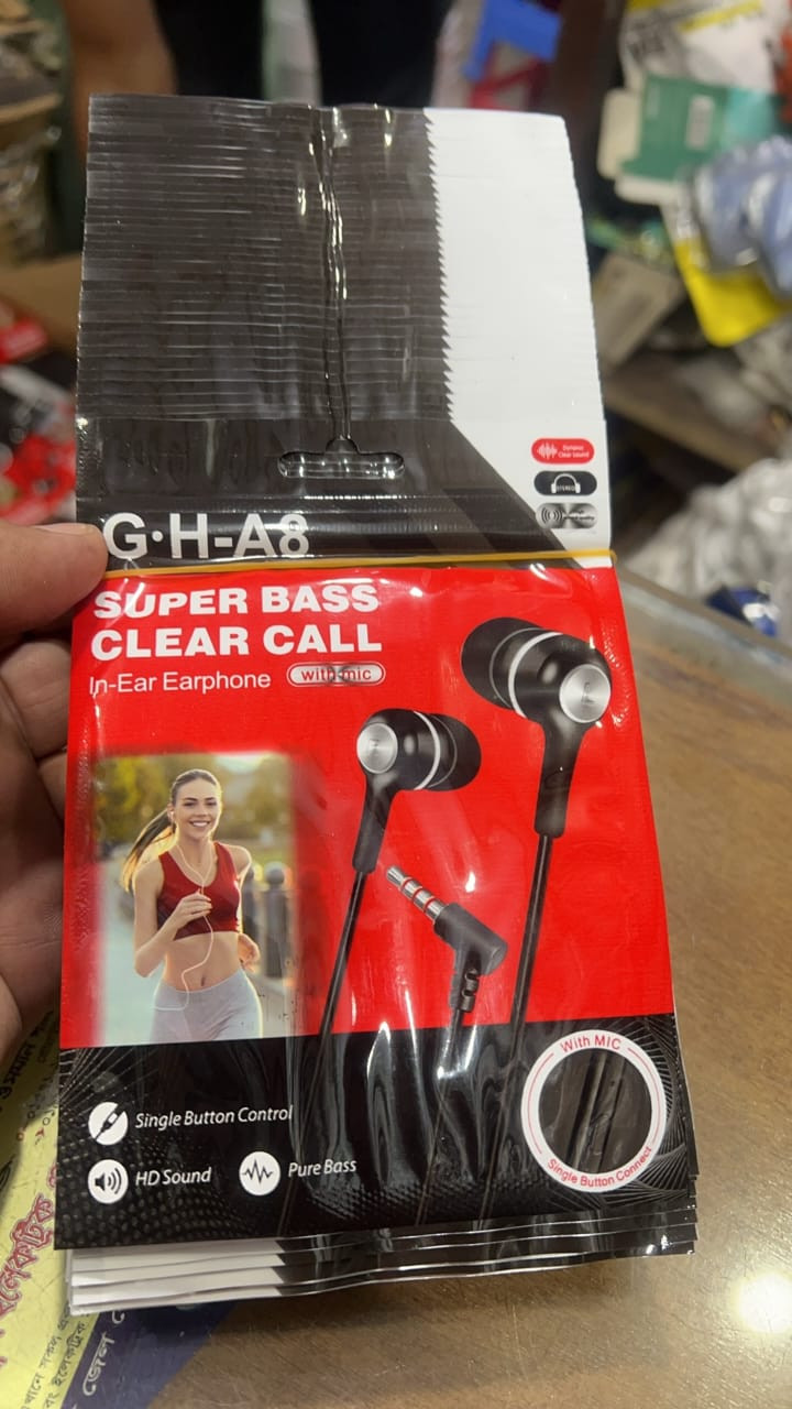 Pata Earphone GH A8 Black & White