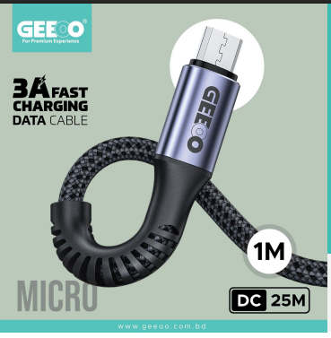 Geeoo DC25M 1M Long (Micro) Data Cable