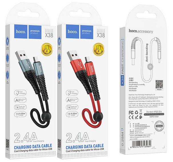 Hoco X38 Cool Charging data cable for Micro