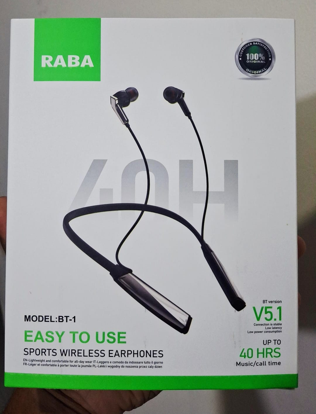 RABA BT1 / BT2 40H Neckban