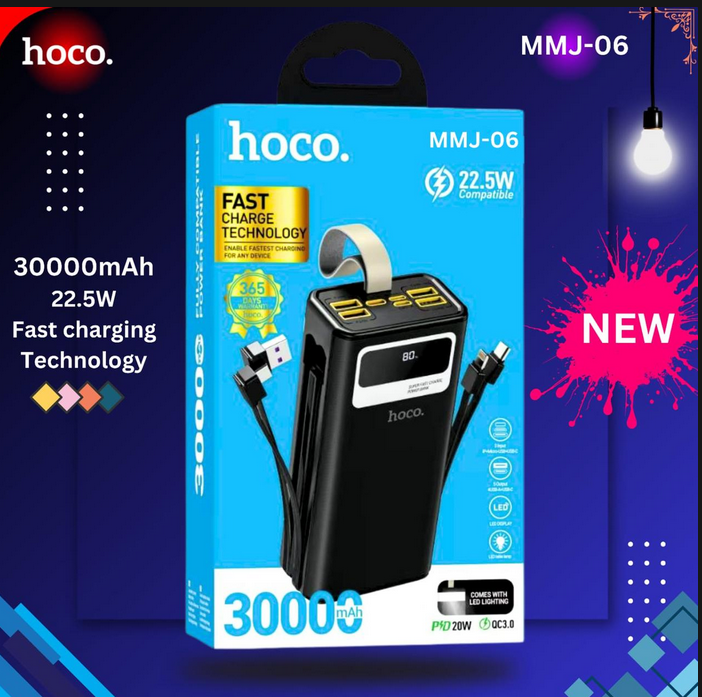Hoco MMJ-06 22.5W Fully Compatible 30000mAh Power Bank 
