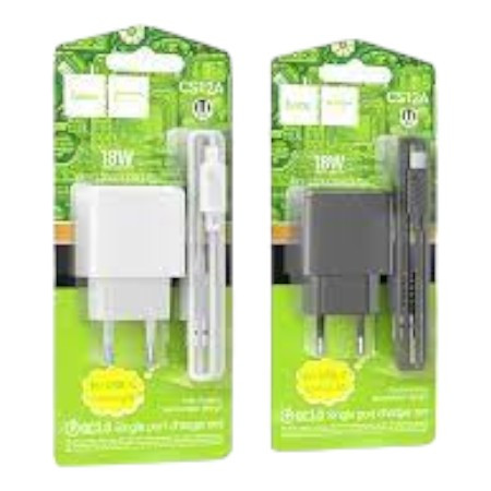 CS12A Ocean single port QC3.0 charger set(Type-C)(EU) black