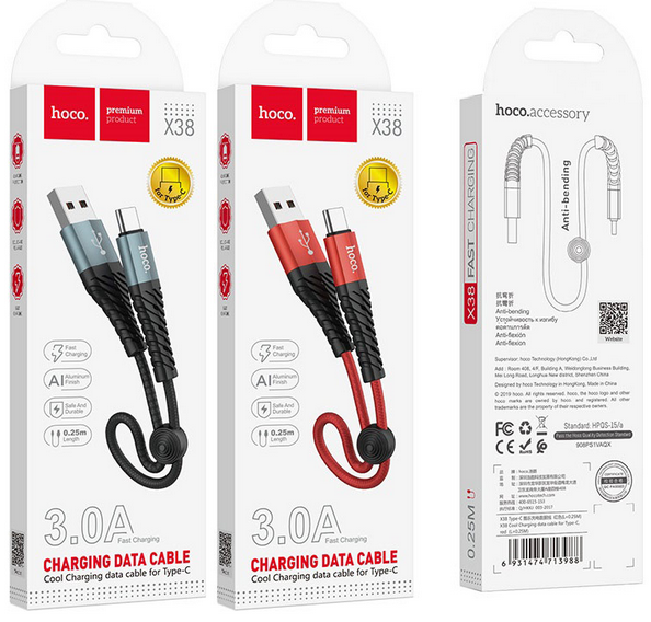 X38 Cool Charging data cable for iP(L=0.25M)